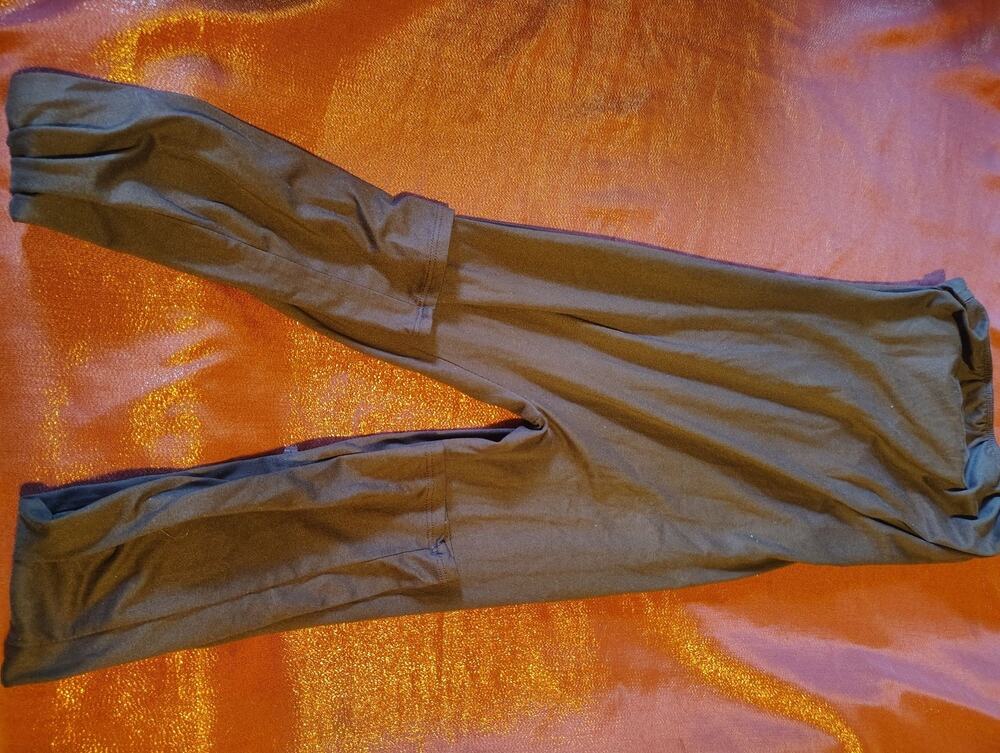Fashion Nova Leggings Womens Brown Stretch Yoga Pants Elastic Waistband Slim Fit